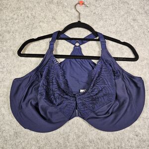 Glamorise Womens WonderWire Front-Close T-Back Bra 1246 Comfort Support Sz 46G